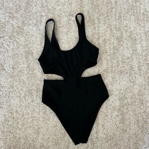 Cut out black one piece